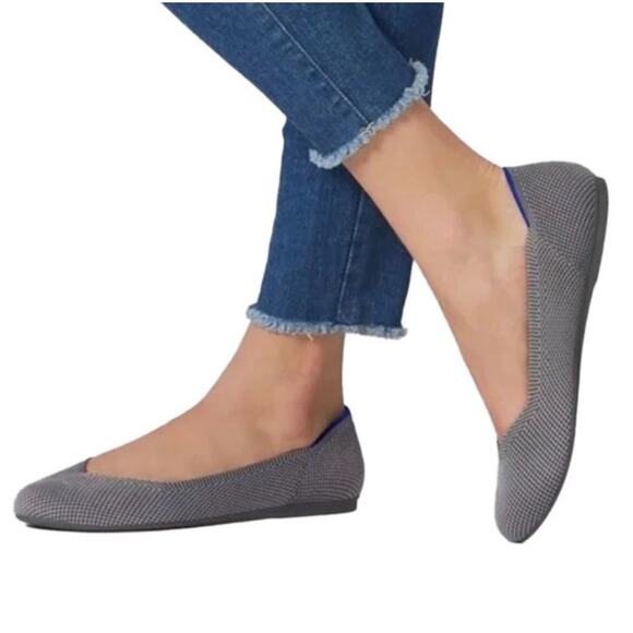 Rothy’s Women's 8 “The Flat” Birdseye in Blue Cobalt Round Toe - Picture 2 of 9